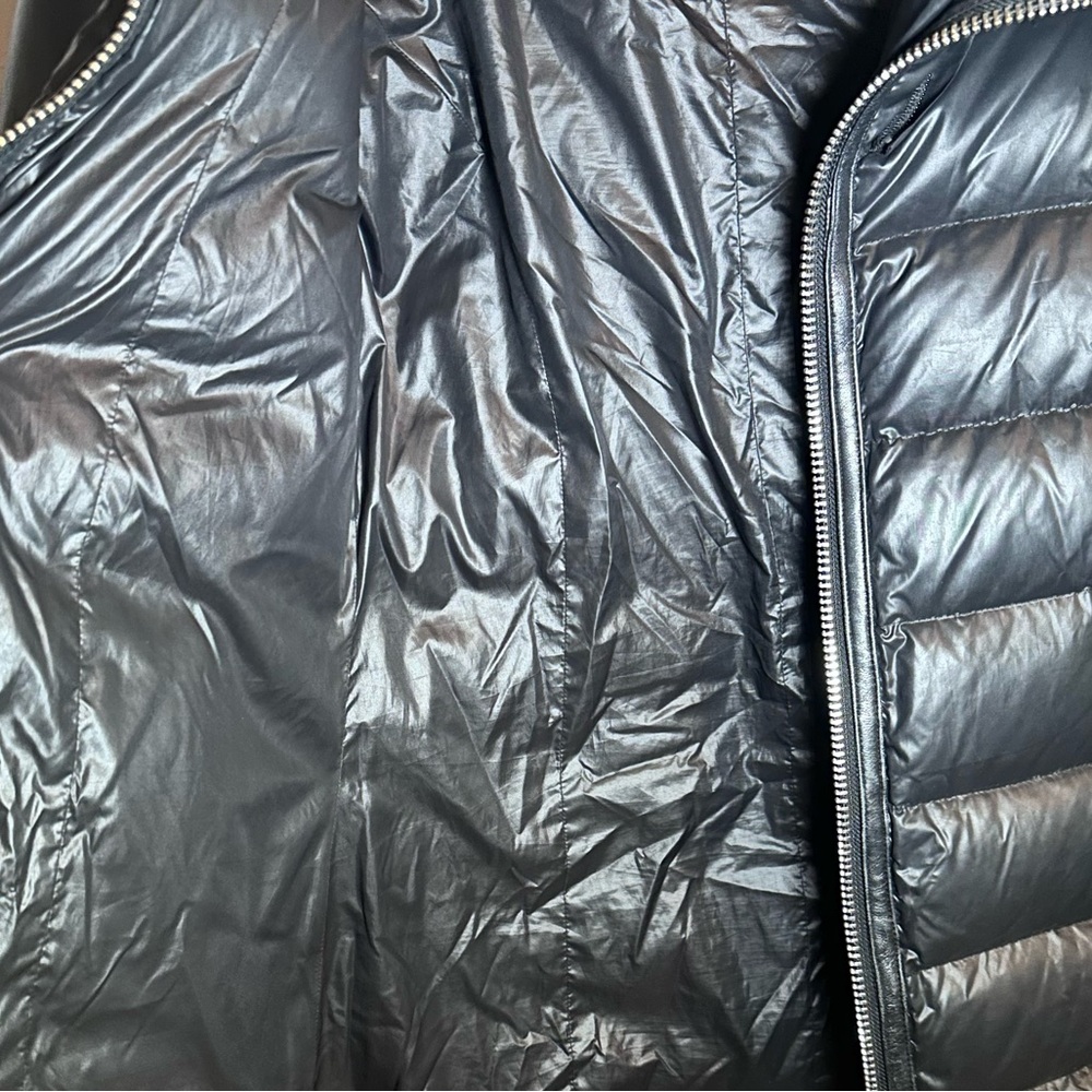 Nicole Benisti NB Series Black Lamb Leather Duck Down Puffer Coat XS - Picture 6 of 12